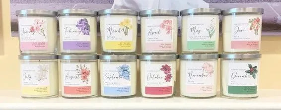 Birth Month Flower Candles