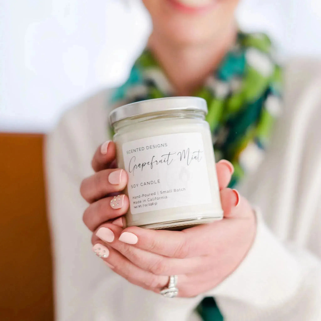 Grapefruit Mint Soy Candle