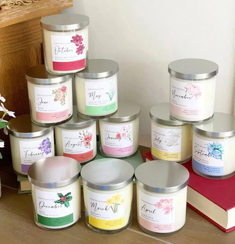 Birth Flower Candles Collection - Mothers Day Gift