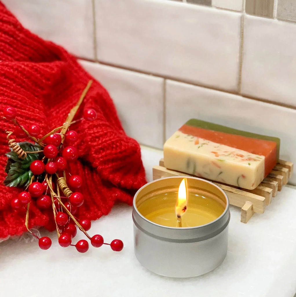 Christmas Hearth Soy Candle | Travel Tin