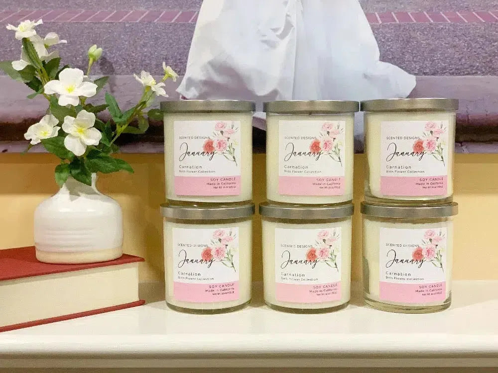 Birth Flower Candles Collection - Mothers Day Gift