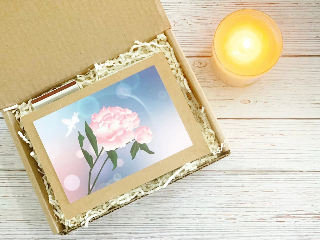 Candle Gift Box with Gratitude Blooming