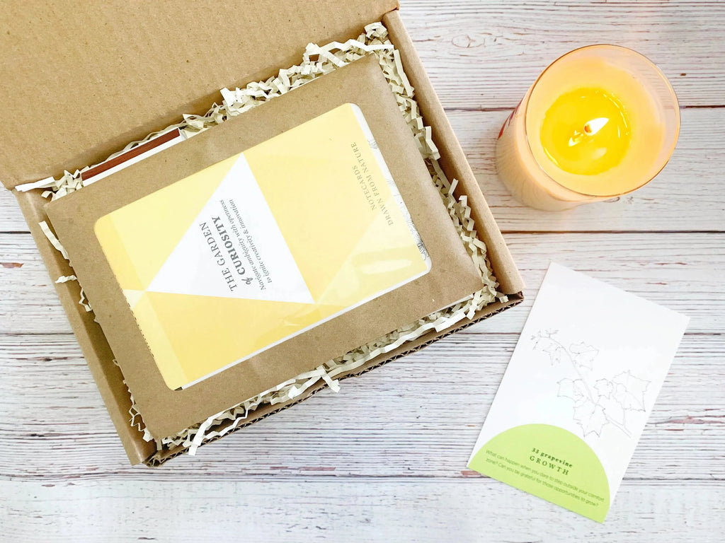 Candle Gift Box with Gratitude Blooming