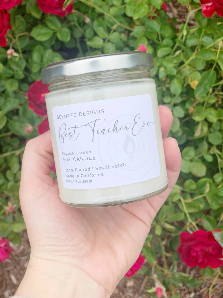 Teacher Gift - Best Teacher Ever Soy Candle