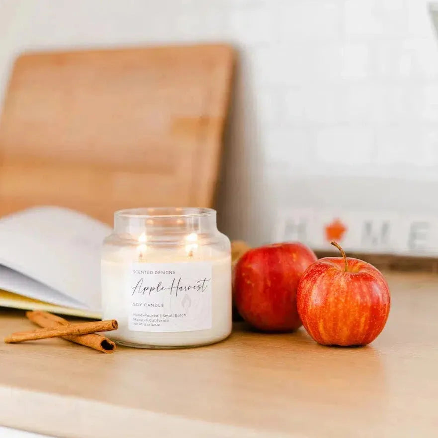 Apple Harvest Apothecary Jar Candle