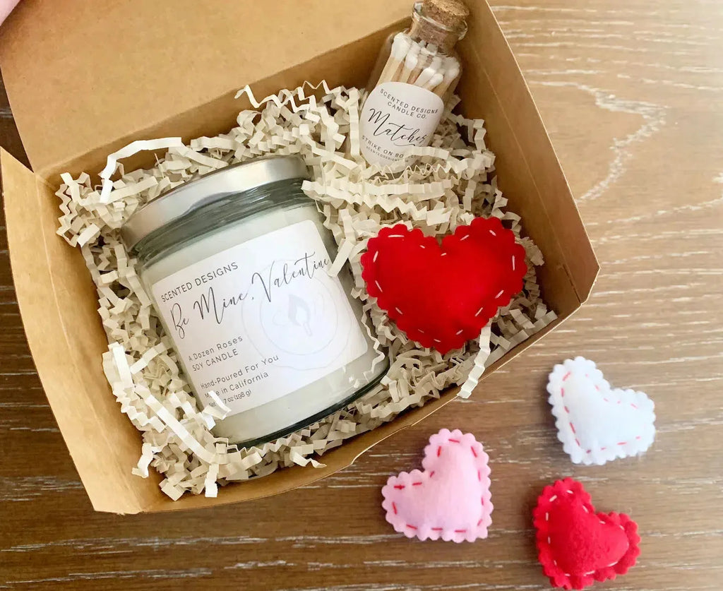 Be Mine, Valentine Candle | Gift Box Option-Scented Designs Candle Company