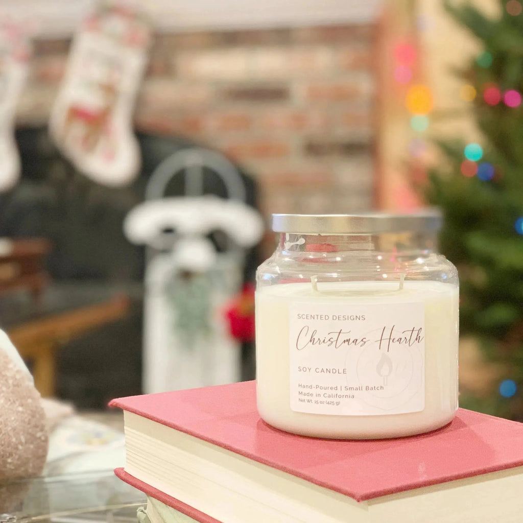 Christmas Hearth Apothecary Jar Candle