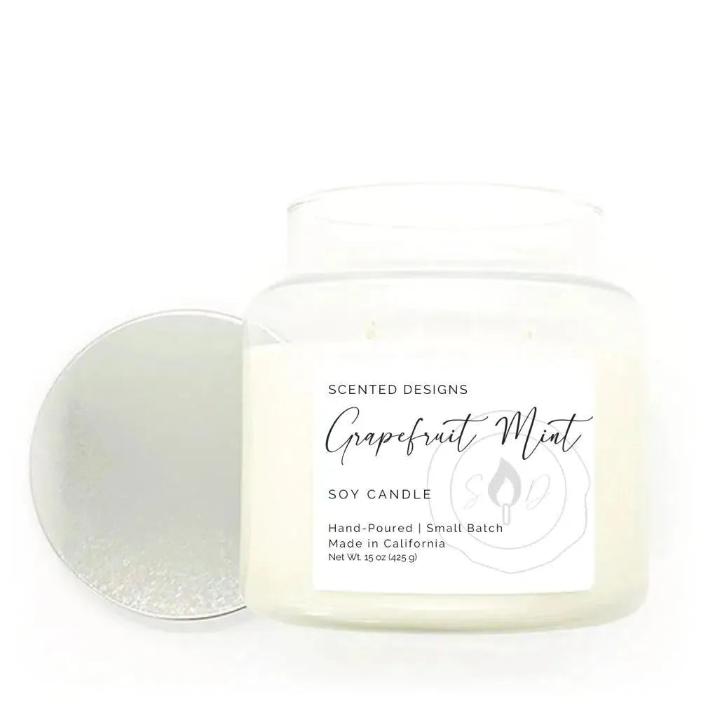 Grapefruit Mint Apothecary Jar Candle