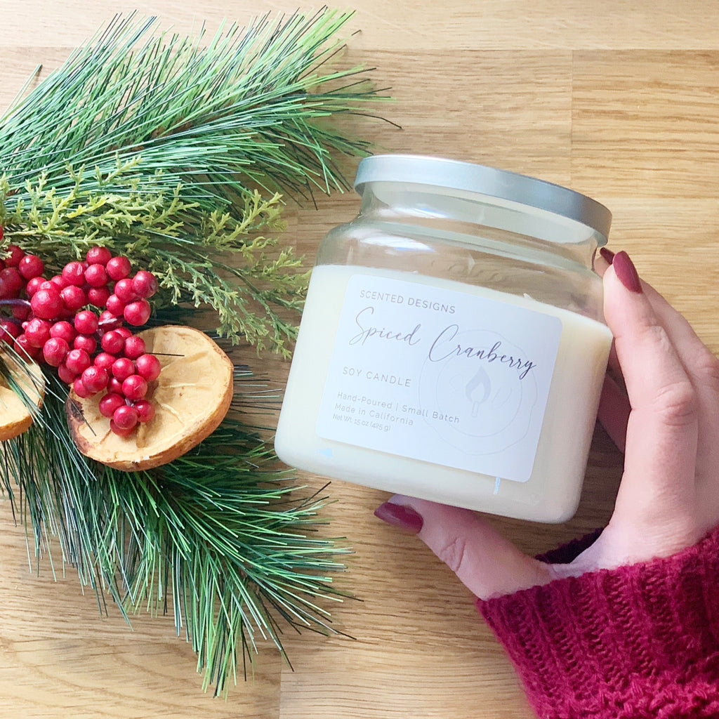 holiday scented candle