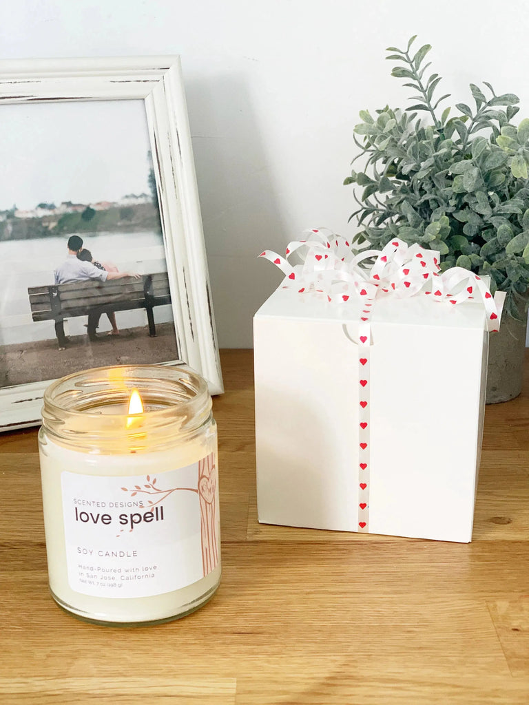 Personalized Heart Initials Candle | Anniversary Gift