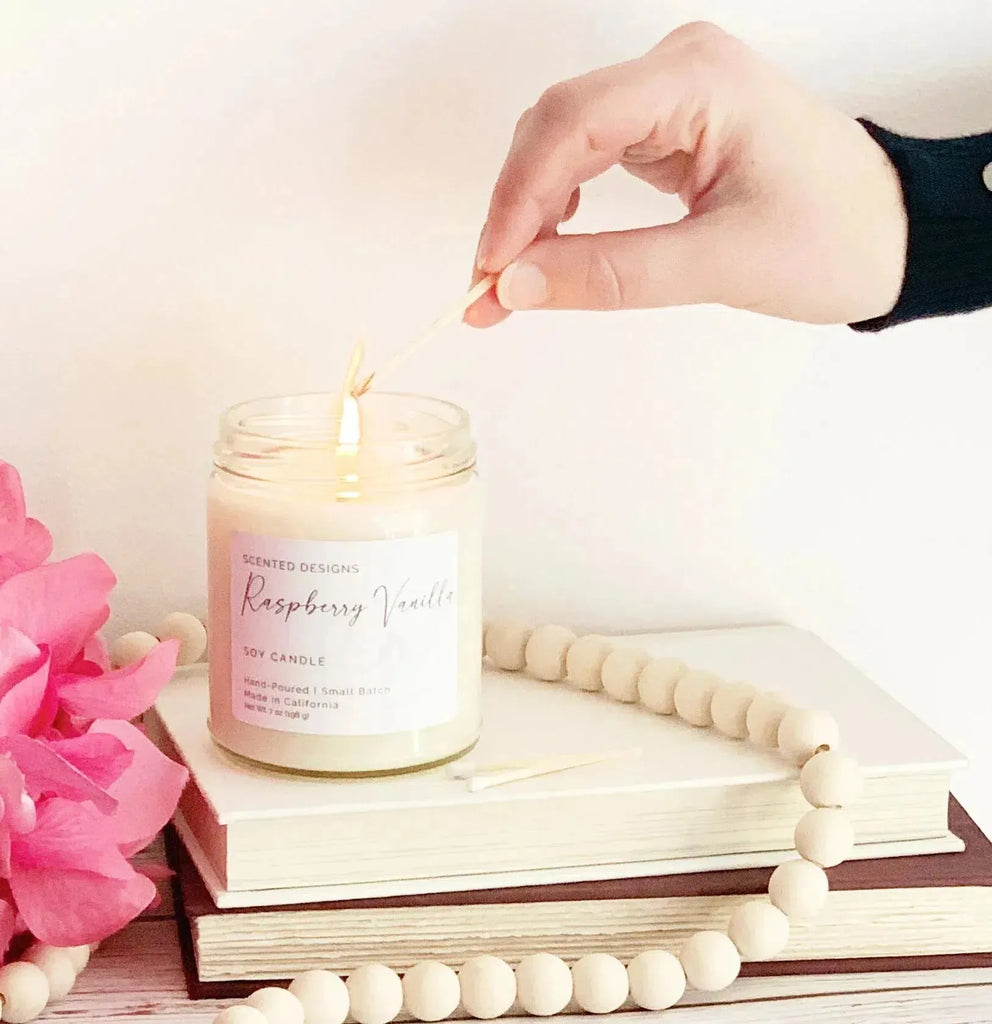 Raspberry Vanilla Soy Candle | Signature Jar