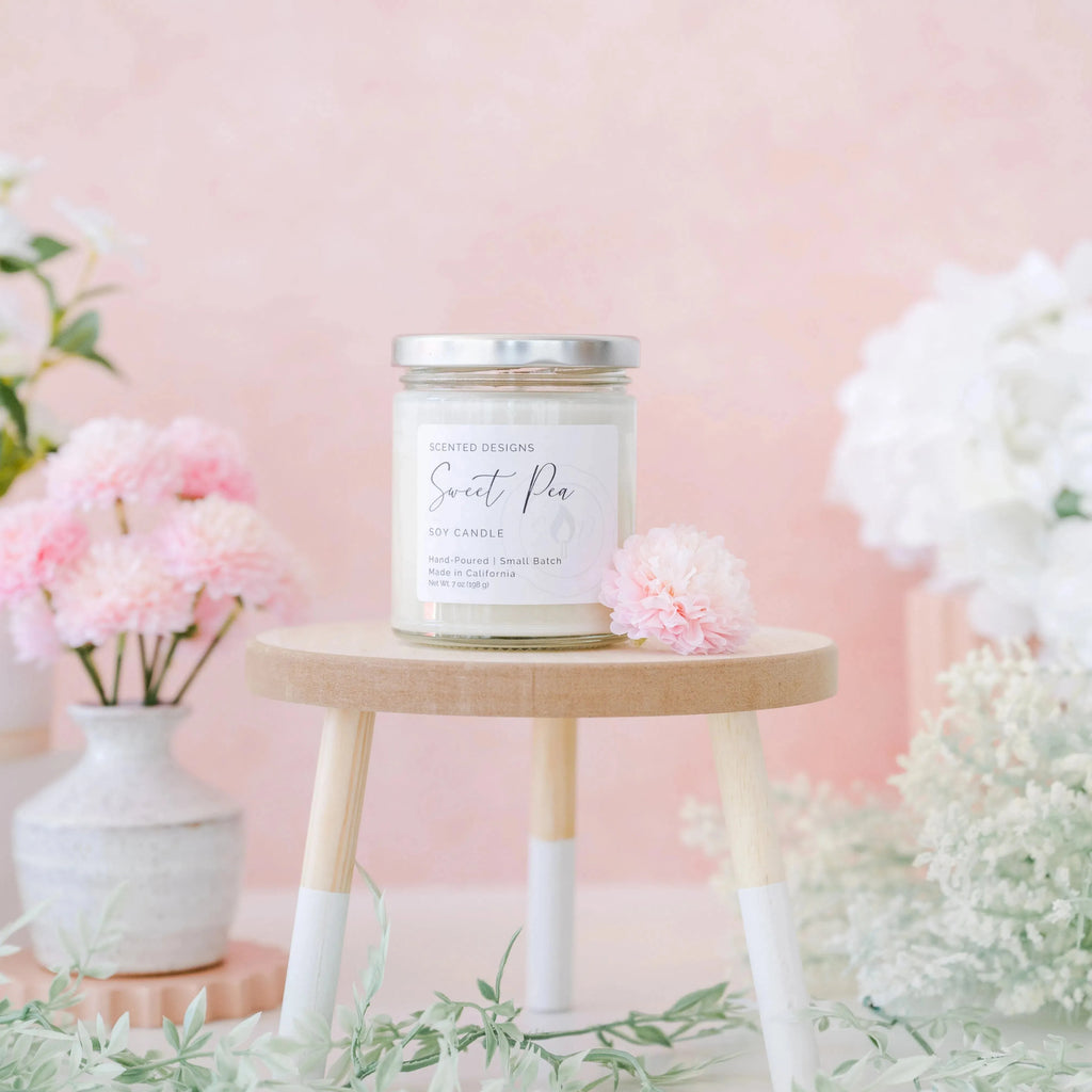 sweet pea candle